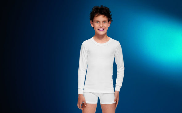 Termal T-shirt met lange mouwen voor kinderen, warmte en kwaliteit, om koude winters te trotseren, 50% acryl | 50% polyester.