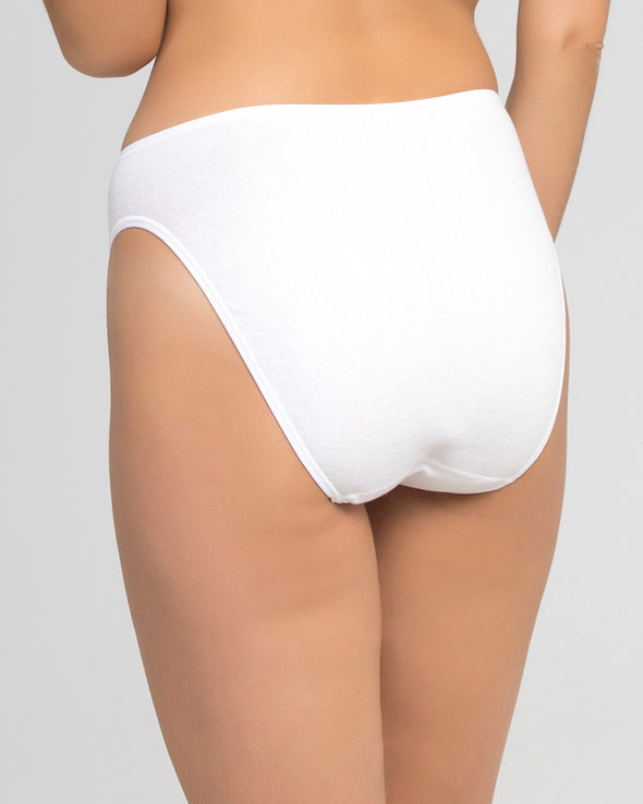 2 PACK - Mini slip - Bikini model zonder zijnaden - Wit/Zwart/Huidskleur