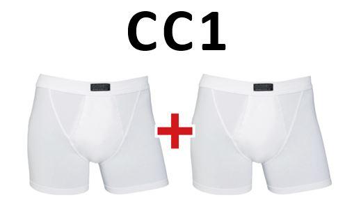 Ocean biedt je deze uitzonderlijk comfortabele katoenen aansluitende boxers met opening in 2-pack, 93% katoen | 7% elastan